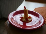 Kerze aus Obst ......Vergesse mein Geburtstag nicht .!!! - Rezept