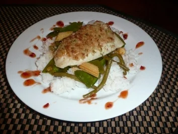 Pangasiusfilet in Zitronengraskruste - Rezept