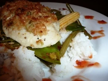 Pangasiusfilet in Zitronengraskruste - Rezept