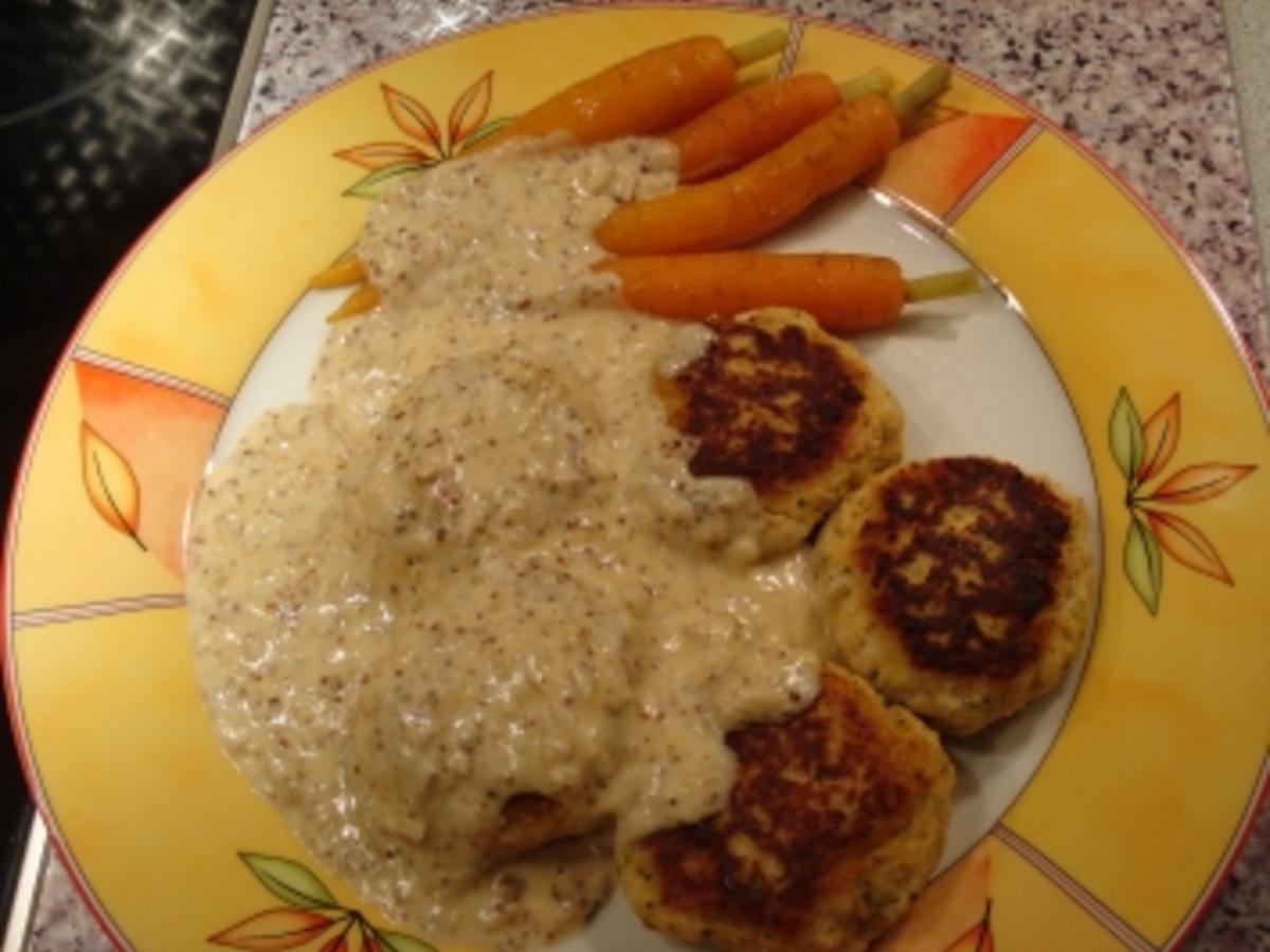 Hähnchenfrikadellen mit Senfsoße - Rezept - kochbar.de