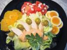 Salatteller mit Hühnchen - Rezept