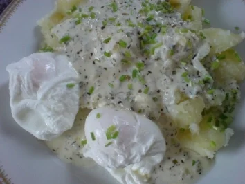 Pochierte Eier in Kräutersoße - Rezept - Bild Nr. 9