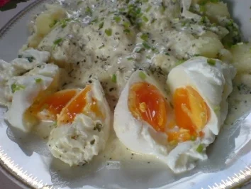 Pochierte Eier in Kräutersoße - Rezept - Bild Nr. 11