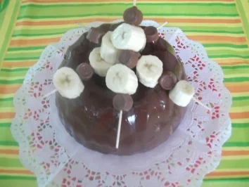 Bananen-Rolo-Napfkuchen - Rezept
