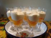 Dessert - Barock-Creme auf Aprikosen-Kompott - Rezept