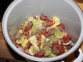 5 Kostbarkeiten in Wein gegart - Rezept