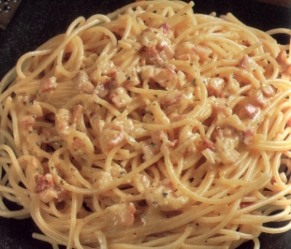 erster gang spaghetti alla carbonara - Rezept