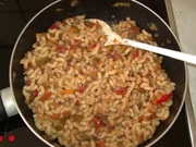 Nudel-Paprika-Pfanne mit Tomaten - Rezept