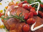 Schaumomelette von Ziegenfrischkäse mit Rosmarin & Akazienhonig - Rezept