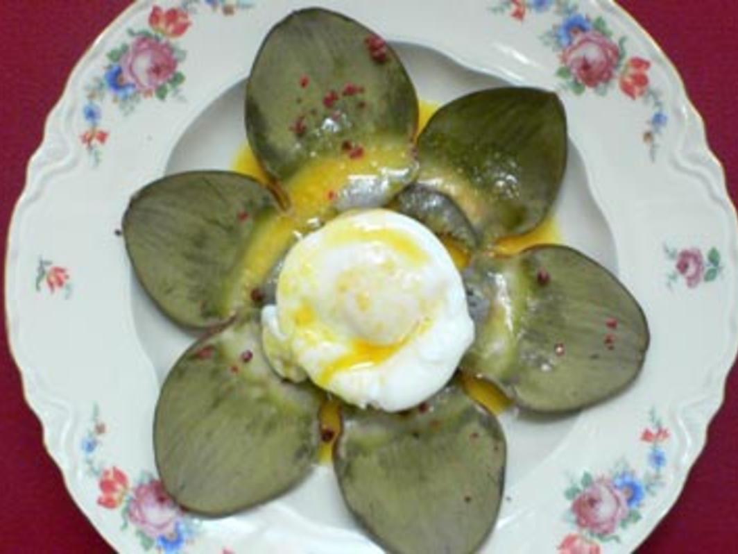 Pochierte Eier auf Artischockenböden - von Das perfekte Dinner