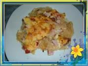 Auflauf : Sauerkrautauflauf mit Kasseler - Rezept