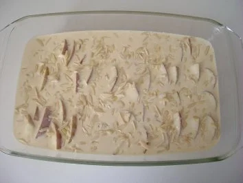 Rezept: AUFLAUF: APFEL-QUARK-AUFLAUF MIT MARZIPANGUSS Bild Nr. 6 AUFLAUF: APFEL-QUARK-AUFLAUF MIT MARZIPANGUSS - Rezept - Bild Nr. 6