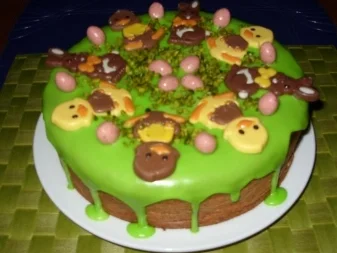 Osterkuchen mit Dekoration - Rezept