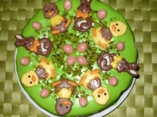 Osterkuchen mit Dekoration - Rezept - Bild Nr. 3