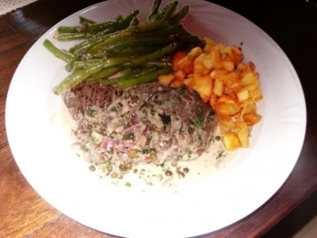 Rezept: Pfeffersteak flambiert Pfeffersteak flambiert - Rezept