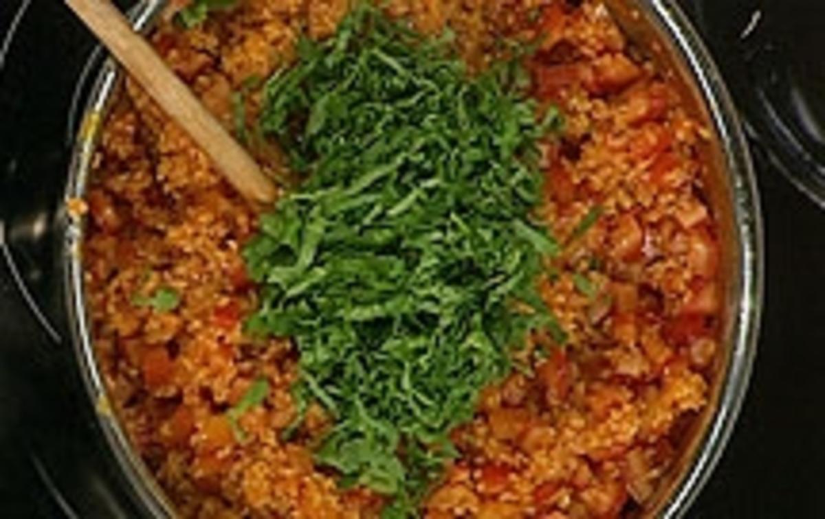 Scharfes Tomaten-Bulgur - Rezept