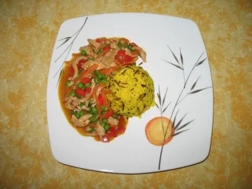 Asia-Wok-Pfanne mit Wildreis - Rezept