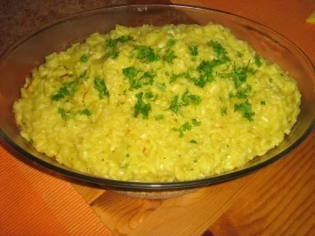 Risotto alla Milanese Rosa - Rezept