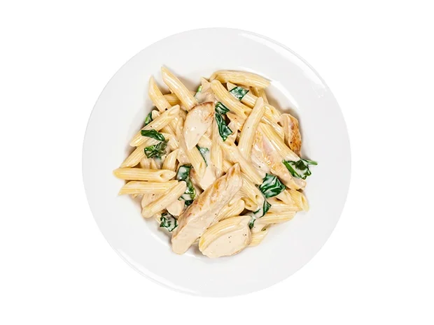 Nudeln mit Spinat-Hähnchen-Soße - Rezept - Bild Nr. 2