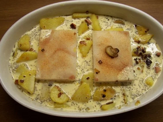 Überbackenes Fischfilet in Kräutersahne - Rezept - Bild Nr. 4