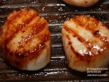 Jakobsmuscheln, einfach, lecker und pikant - Rezept