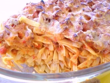 Rezept: NUDELN: Emis scharfe Nudeln gratiniert Bild Nr. 3 NUDELN: Emis scharfe Nudeln gratiniert - Rezept - Bild Nr. 3