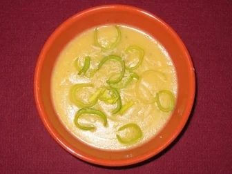 Kartoffelrahmsüppchen mit Lauch und frischem Meerrettich - Rezept