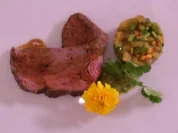 Thai Roast vom Rind an warmem Auberginensalat und Korianderchutney - Rezept