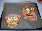 Der lustige Pizzakopf - Rezept