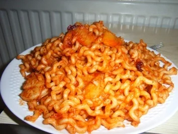 Nudeln-Garnelen-Pfanne - Rezept