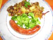 Brägele mit Burebratwürschtle - Rezept