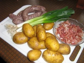 Brägele mit Burebratwürschtle - Rezept