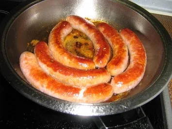 Brägele mit Burebratwürschtle - Rezept