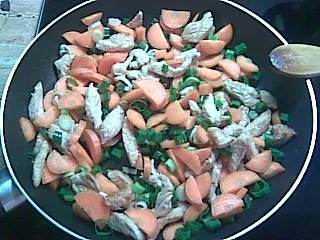 Gemüse-Sahne-Geschnetzeltes mit Reis - Rezept