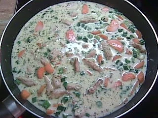 Gemüse-Sahne-Geschnetzeltes mit Reis - Rezept