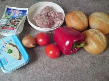 Rezept: Hack Käse Brötchen Hack Käse Brötchen - Rezept