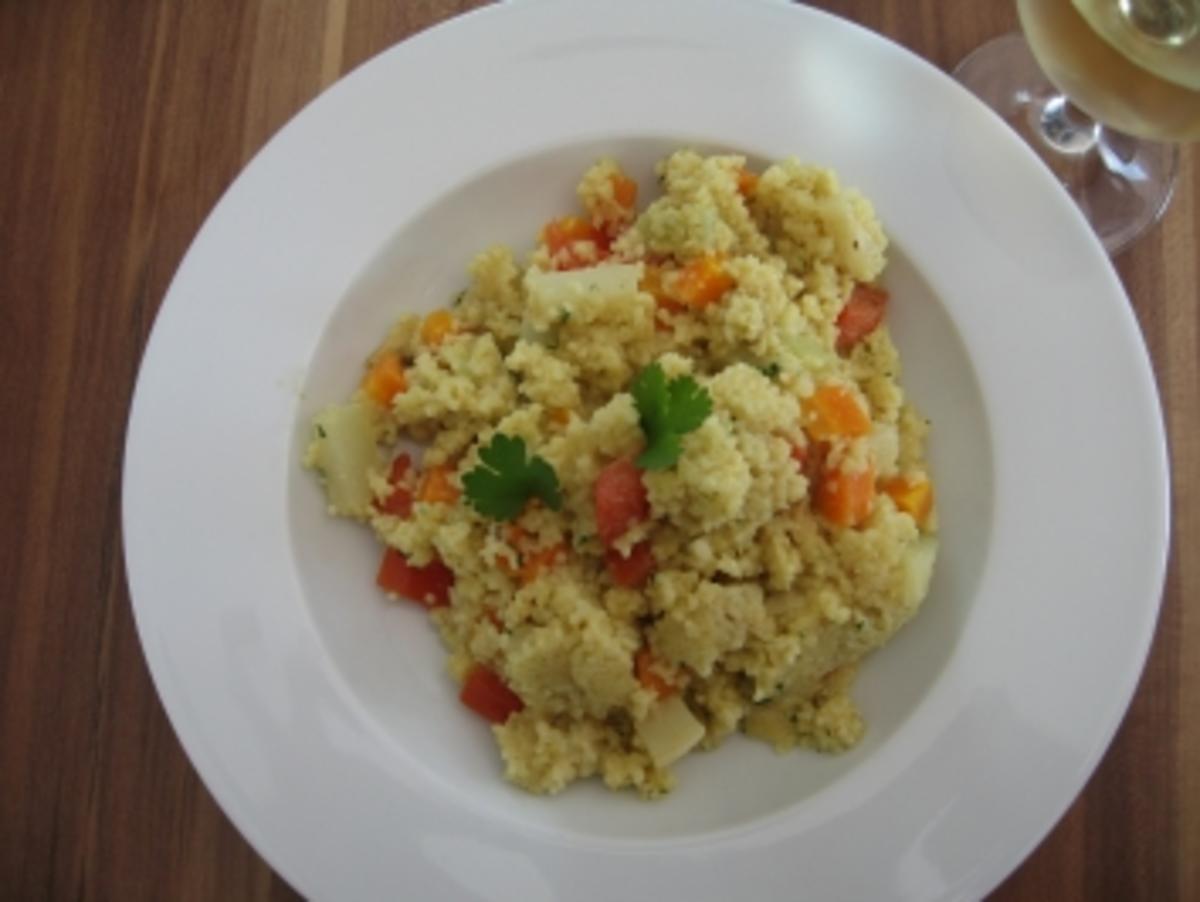 Couscous Gemüse mit Kokosmilch - Rezept