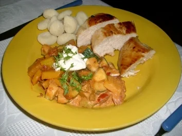 Rezept: Hähnchen mit einem Hauch Toscana>> Hähnchen mit einem Hauch Toscana>> - Rezept