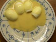 Eier in Sahne-Senfsoße - Rezept