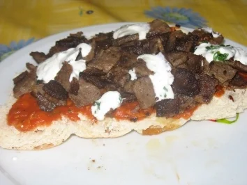 Rezept: döner kebab auf fladenbrot döner kebab auf fladenbrot - Rezept