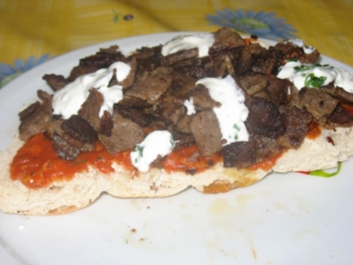 döner kebab auf fladenbrot - Rezept mit Bild - kochbar.de