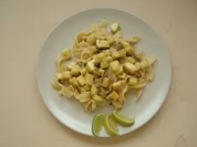 Bandnudeln mit Limetten - Zucchini - Sauce - Rezept