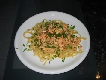 Linguine mit Safran - Rezept