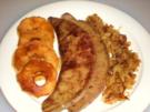 FLEISCH: Kalbsleber mit gerösteten Zwiebeln, karamellisierten Äpfeln - Rezept