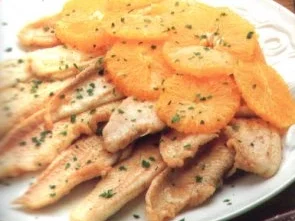 fisch seezunge mit orangen - Rezept