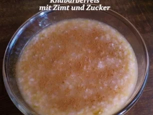 Sueßspeisen  Rhabarberreis - Rezept