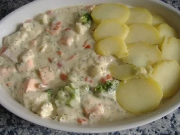 Kartoffelfischauflauf - Rezept