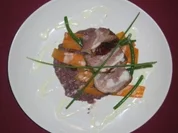 Ente auf Portweinrisotto und knackigem Gemüse - Rezept