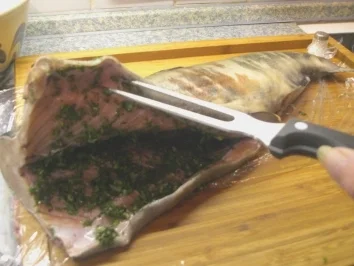 Wildlachs mit Kräutersoße - Rezept - Bild Nr. 4