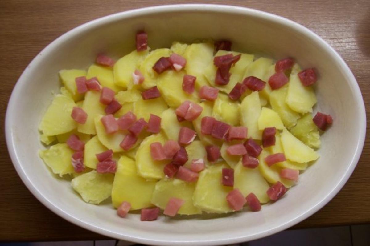 Majorankartoffeln mit Kartoffeln und Schinkenspeck - Rezept mit Bild ...